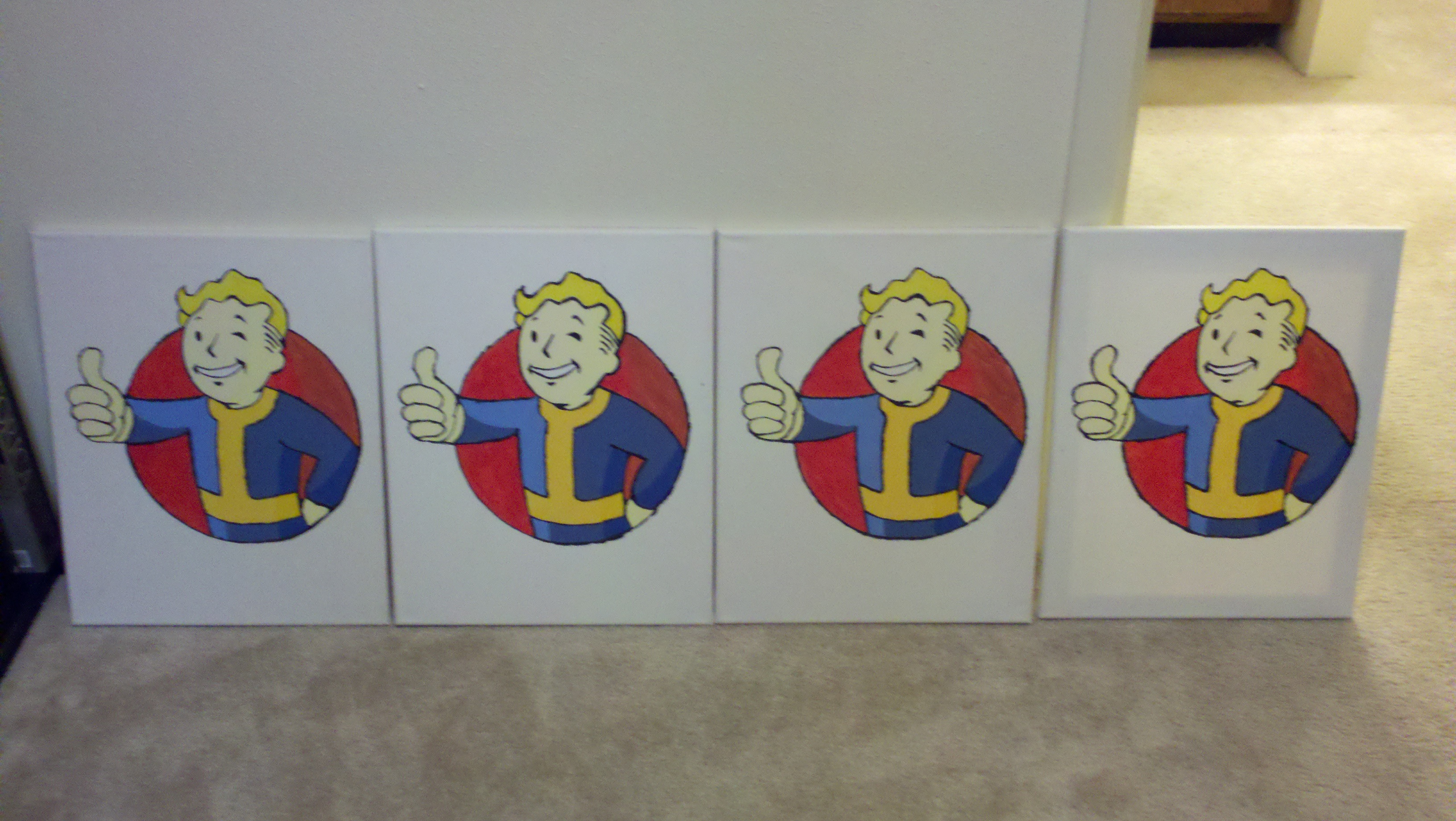 3264x1840 Paintings Galore! The Shattered Lance - Vault Boy Painting