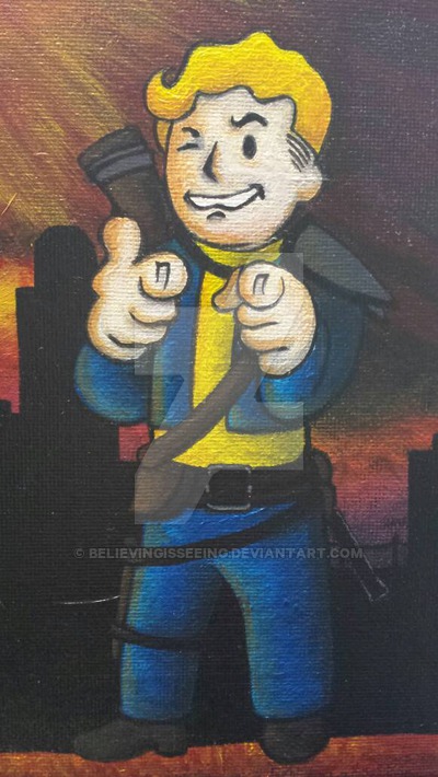 400x710 You'Re The Bomb - Vault Boy Painting
