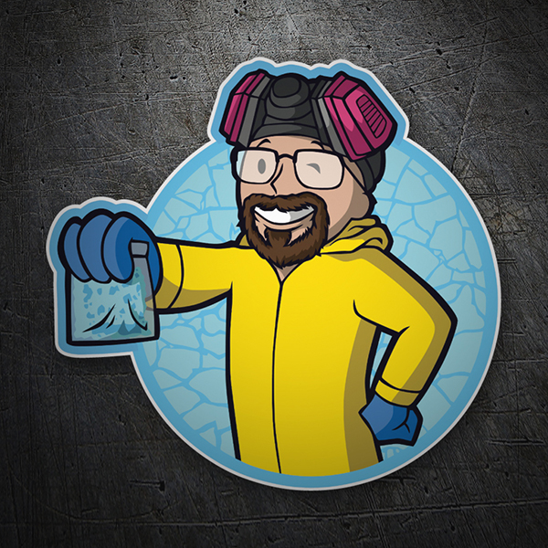 600x600 Breaking Bad Vault Boy Sticker - Vault Boy Painting