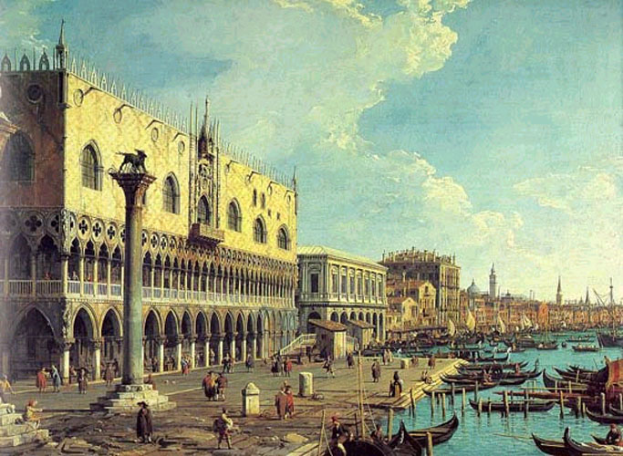 683x500 Venice Veduta - Veduta Painting