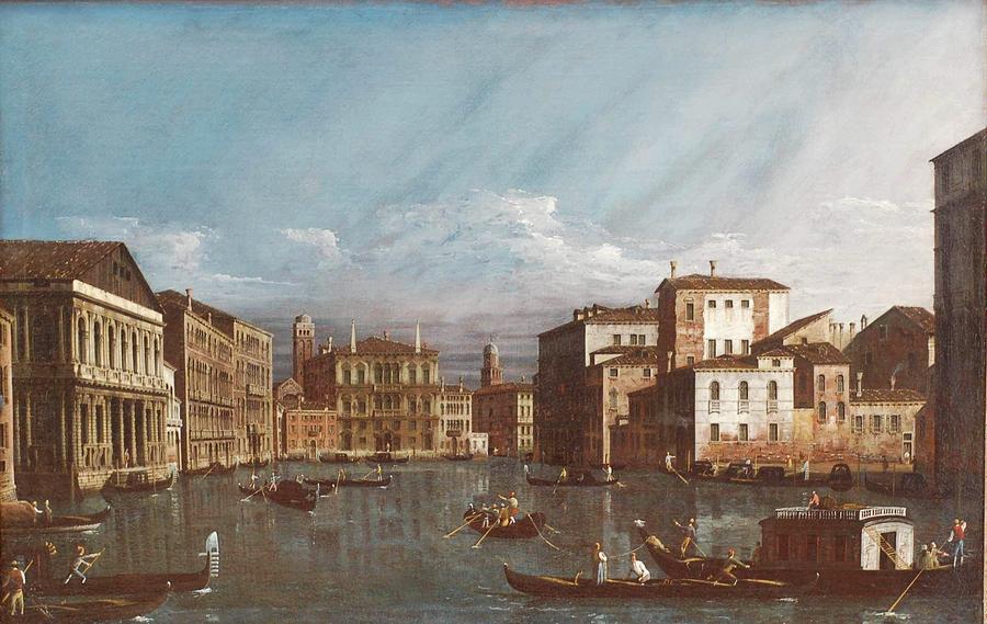 900x569 Venice Veduta Painting By Motionage Designs - Veduta Painting