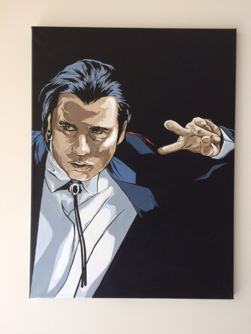 500x666 John Travolta Pulp Fiction - Vega Painting