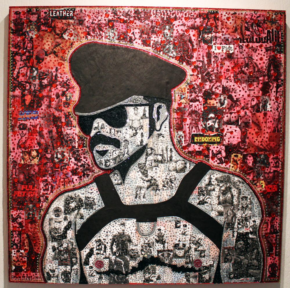 1000x994 Vegan Leather Man Ben Youdan Art - Vegan Painting