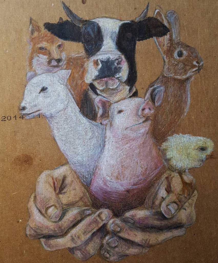 851x1024 Buy Vegan Art = Plant Trees Vegan Amino - Vegan Painting