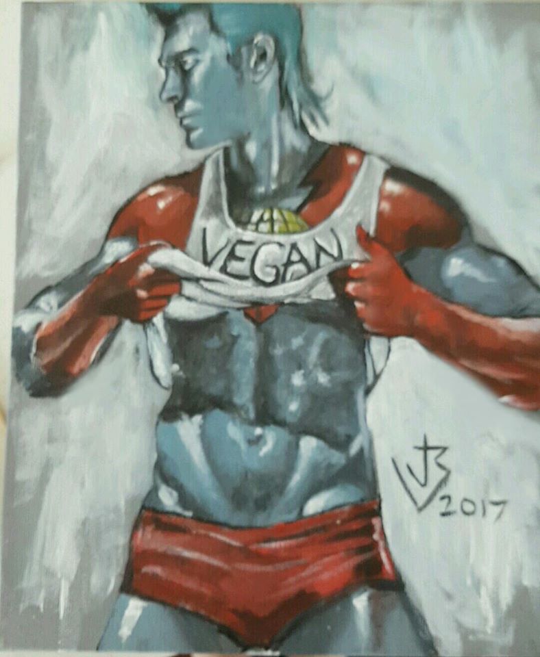 788x960 Captain Planet (Vegan) By Joshuabrewer - Vegan Painting