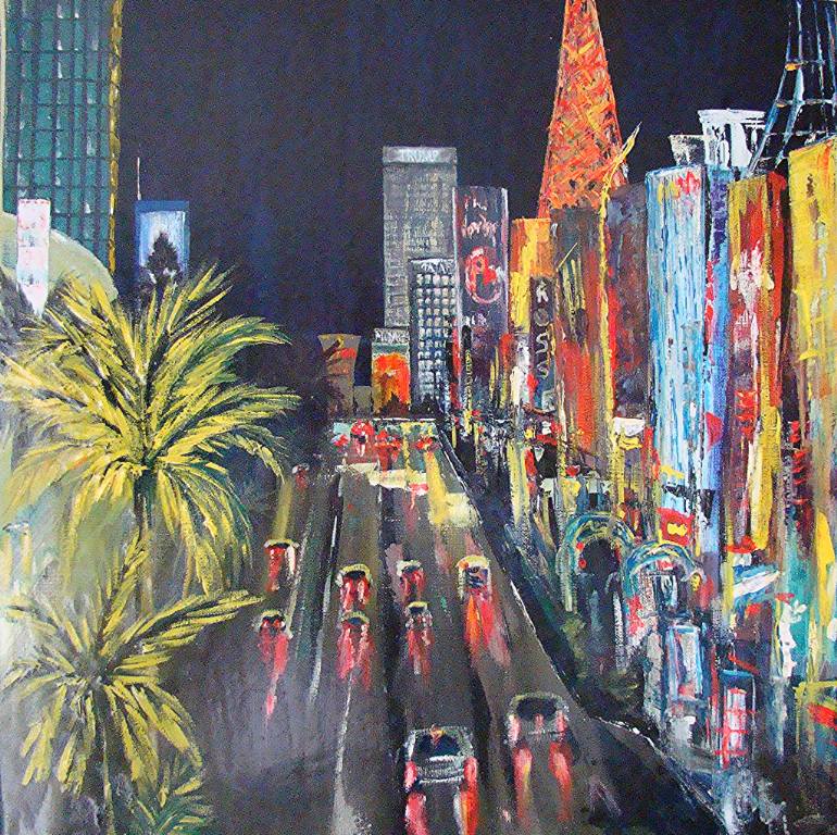 770x768 Saatchi Art Viva Las Vegas Painting By Nancy Richardson - Vegas Painting