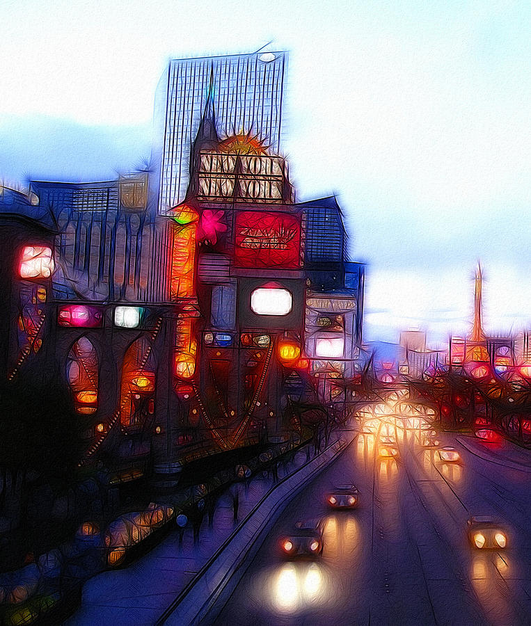 763x900 Viva Las Vegas Painting Digital Art By Steve K - Vegas Painting