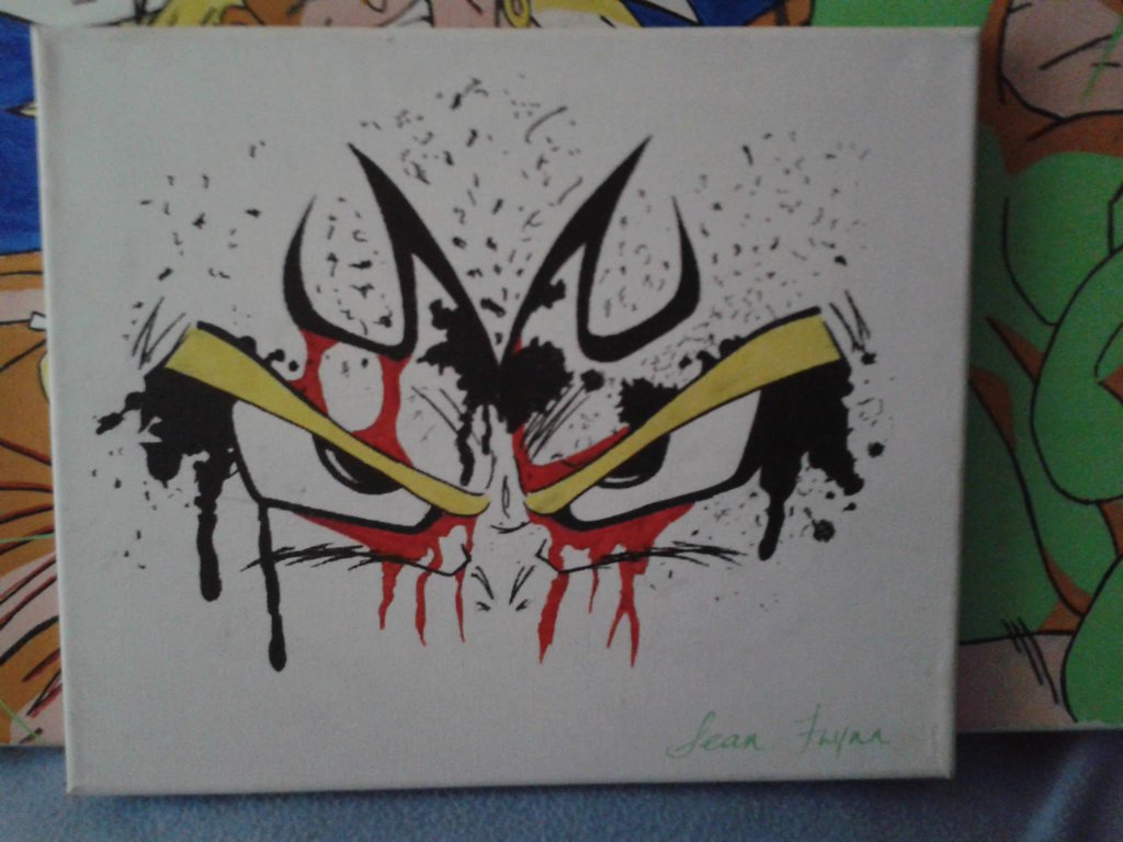 majin vegeta painting