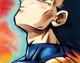 340x270 Vegeta Dragon Ball Etsy - Vegeta Painting