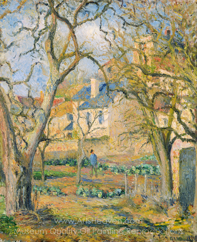 668x820 Reproduction Painting Camille Pissarro Vegetable Garden, Hand - Vegetable Garden Painting