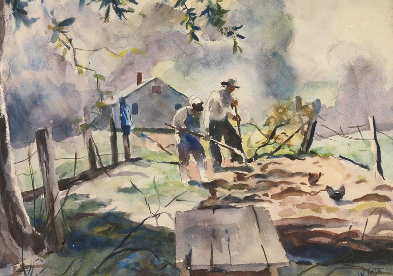 800x563 Artwork By Andrew Wyeth - Vegetable Garden Painting