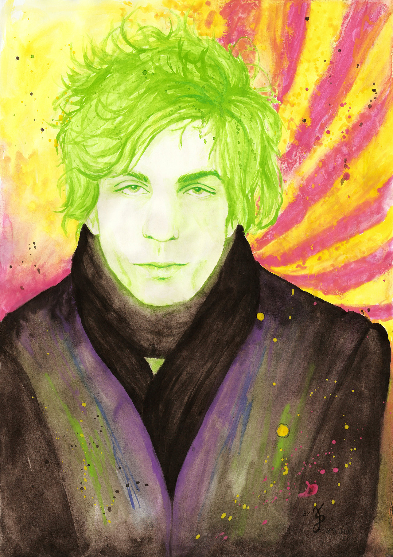 1280x1814 Syd Barrett - Vegetable Man Painting