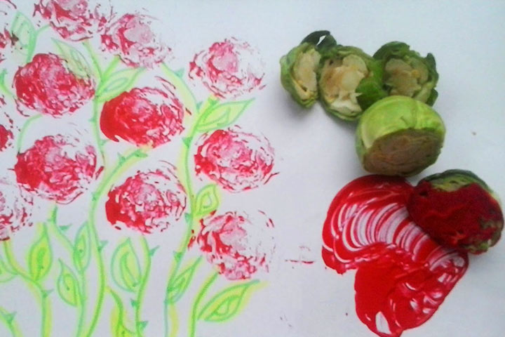 720x480 4 Interesting Fruits Amp Vegetables Craft Ideas For Kids - Vegetable Painting For Preschoolers