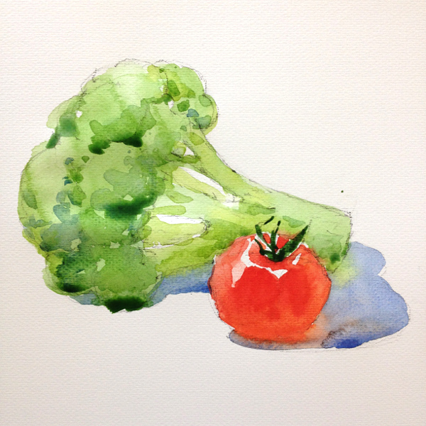 600x600 Learn How To Paint Fruits And Vegetables - Veggie Painting