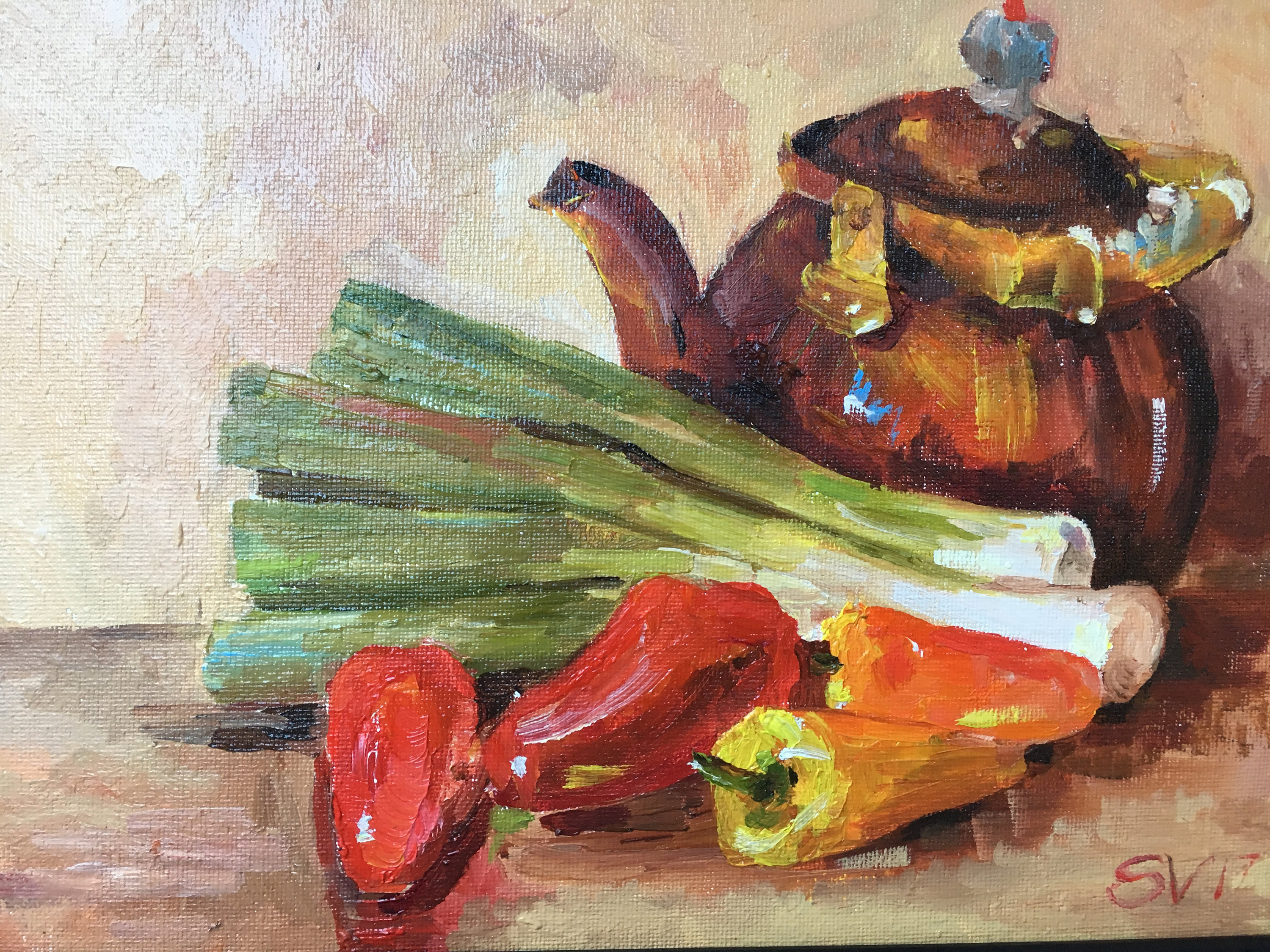 Veggie Painting at PaintingValley.com | Explore collection of Veggie ...