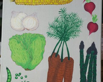 340x270 Veggie Painting Etsy - Veggie Painting