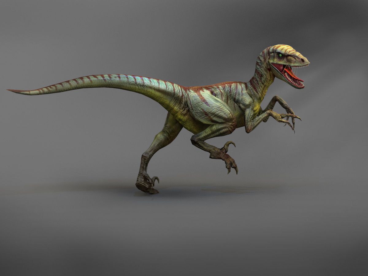 1200x900 Tomasz Lechowski - Velociraptor Painting