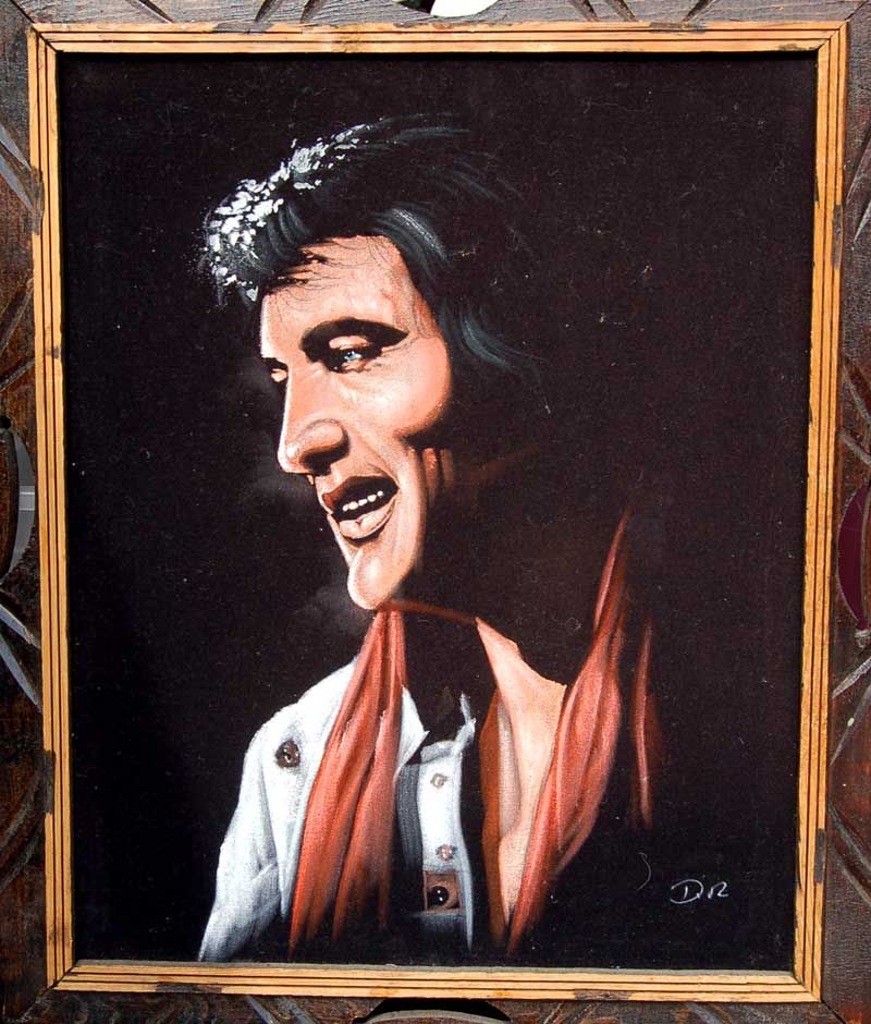 800x940 Black Velvet Elvis Paintings, My Aunt Catherine Had One Of These - Velvet Elvis Painting