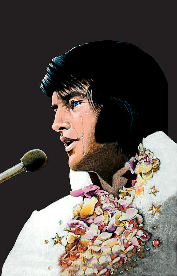 579x900 Velvet Elvis Painting By Steven Stines - Velvet Elvis Painting
