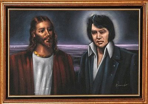 504x354 Velvet Painting Textile Incubator - Velvet Elvis Painting