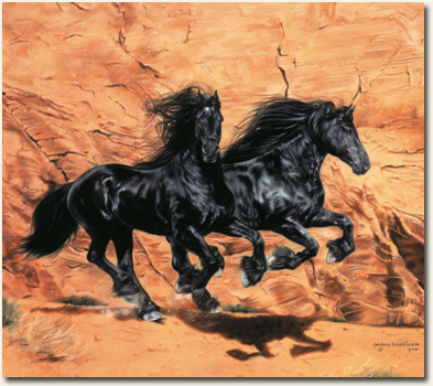 393x350 Fine Art Giclee Horse Art Prints From Hk Prints Amp Gifts - Velvet Horse Painting