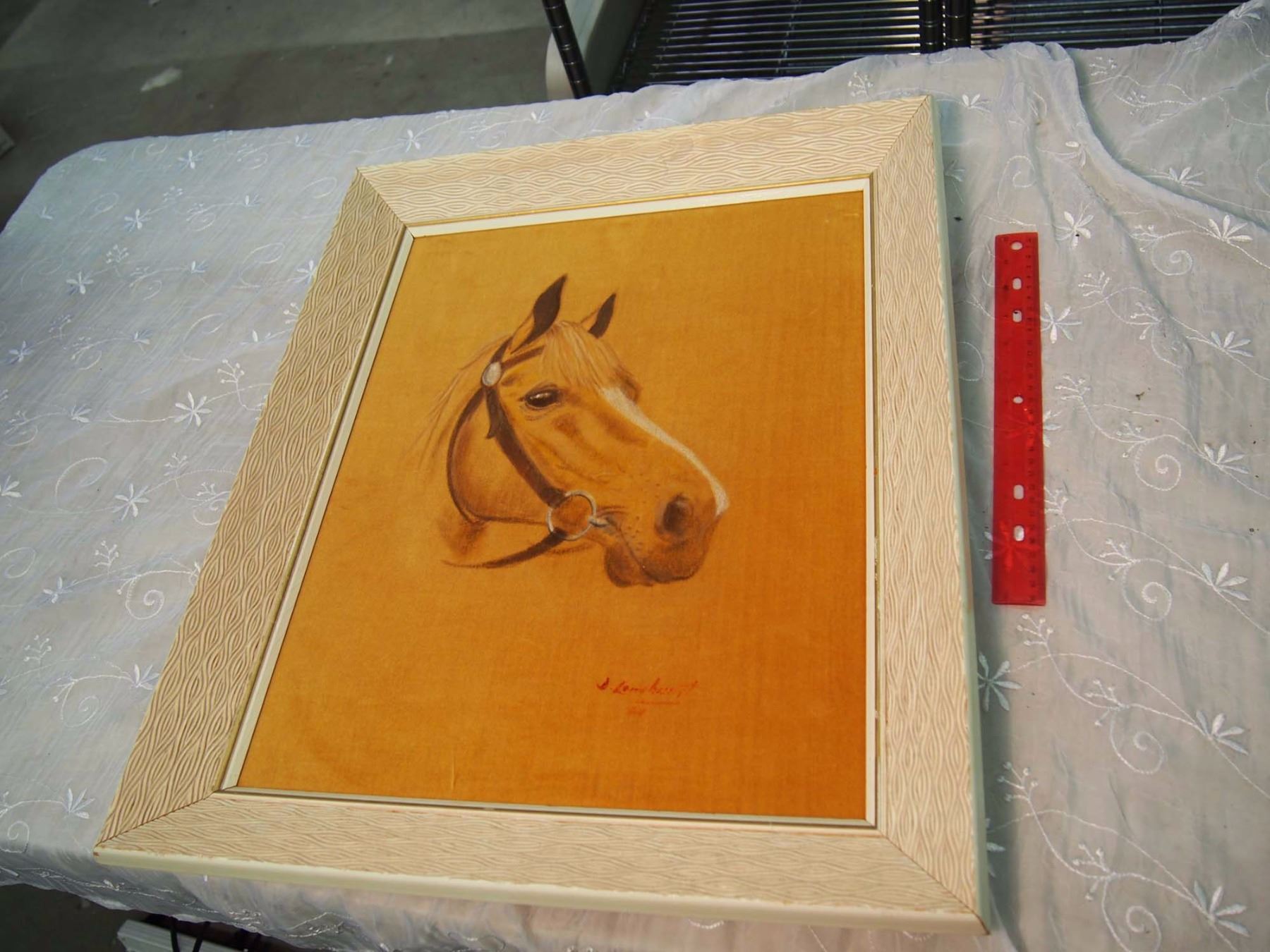 1800x1350 Signed Velvet Horse Painting - Velvet Horse Painting