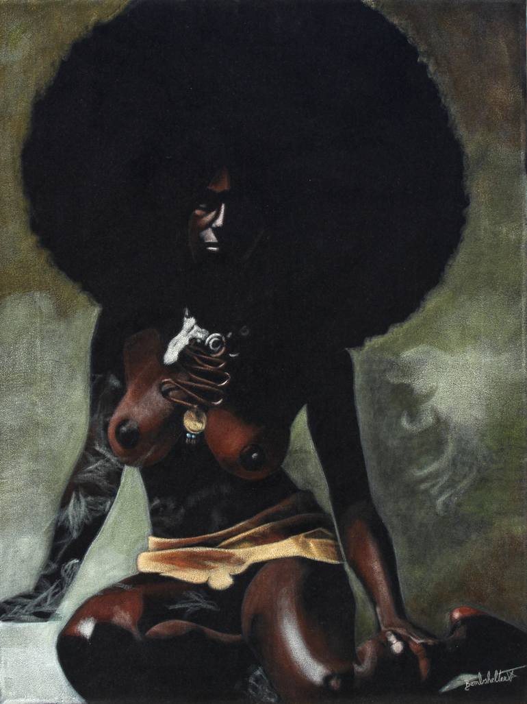 770x1027 Saatchi Art Untitled Black Velvet Painting Painting By Diane - Velvet Painting Artists