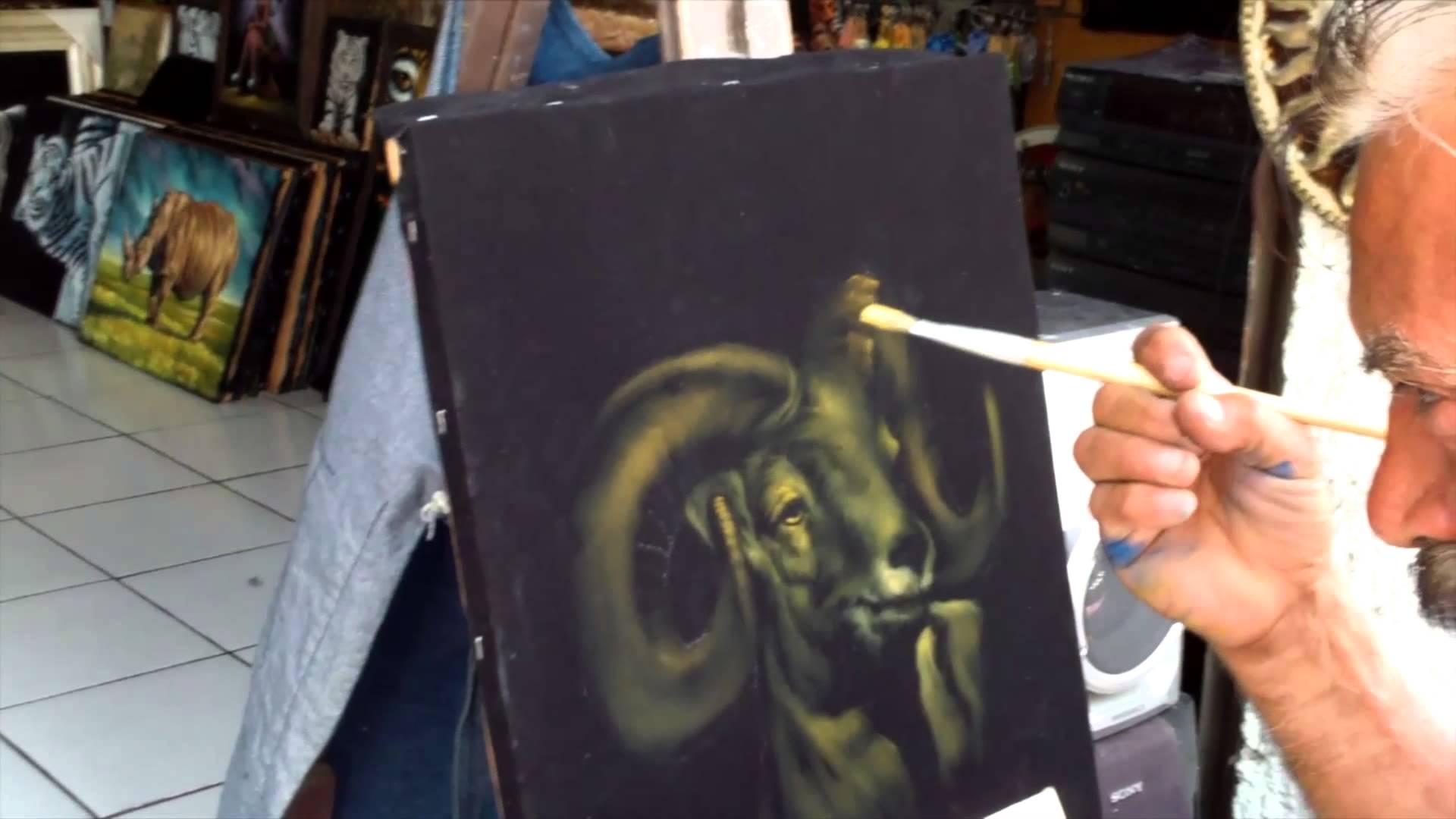 1920x1080 Cimarron Velvet Painting - Velvet Painting Artists