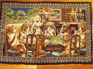 300x225 Dogs Playing Poker Ebay - Velvet Painting Dogs Playing Poker