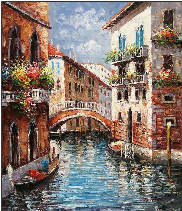 636x738 Venice Oil Painting,venice Oil Paintings - Venetian Oil Painting