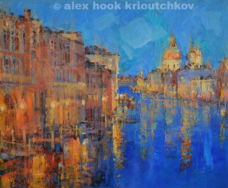 770x634 Saatchi Art Venice - Venice At Night Painting