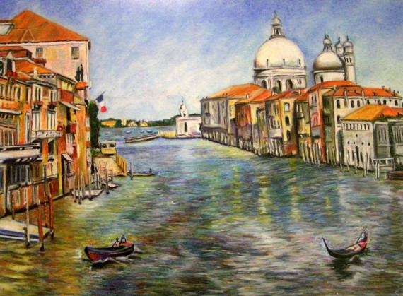 570x419 Buy Venice. Grand Canal - Venice Canal Painting