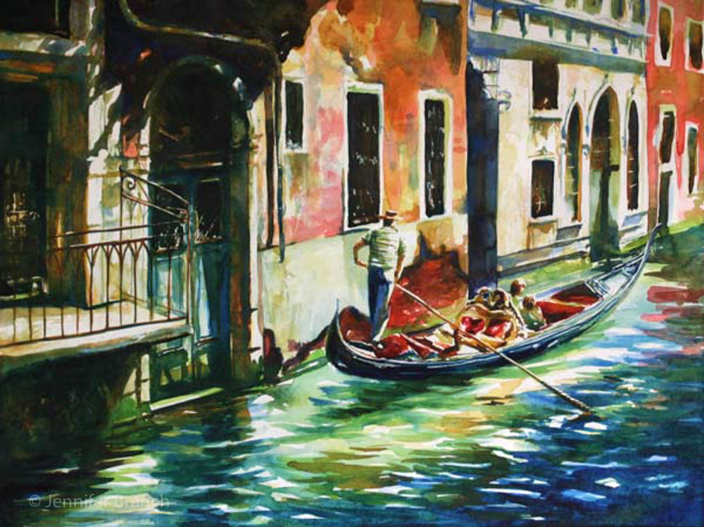 1000x748 Venice Gondola - Venice Gondola Painting