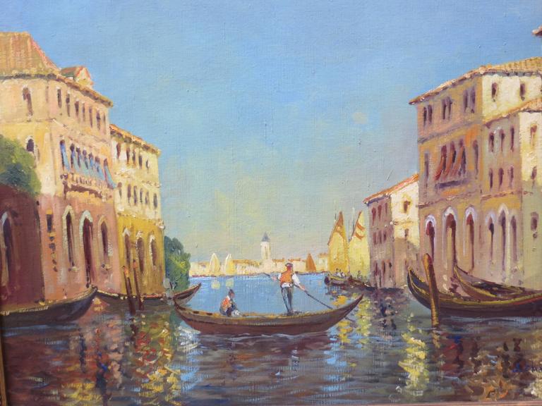 768x576 Alfred Joseph Chatelain - Venice Grand Canal Painting