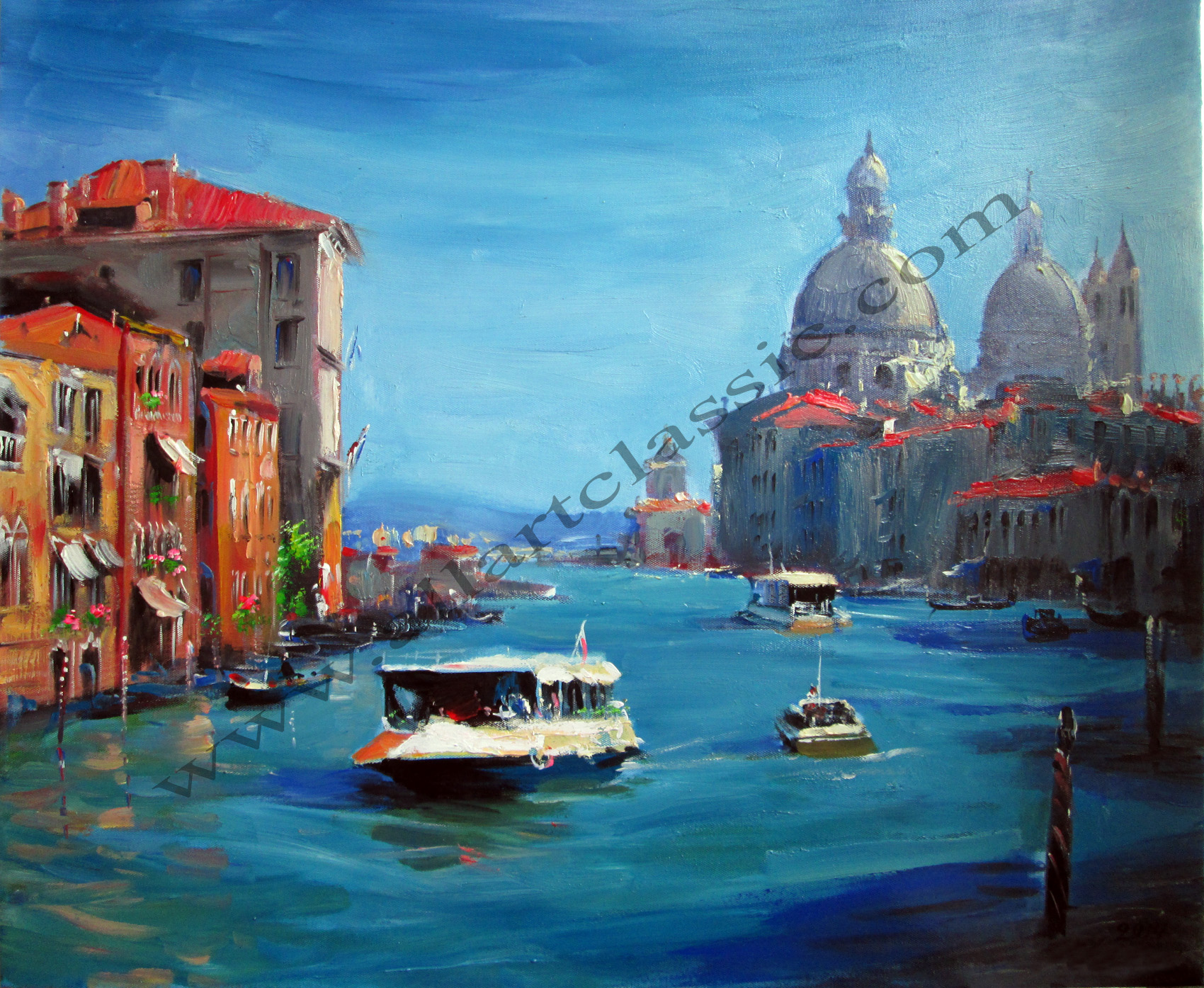 1700x1395 Art Reproductions And Original Oil Paintings Landscapes - Venice Grand Canal Painting