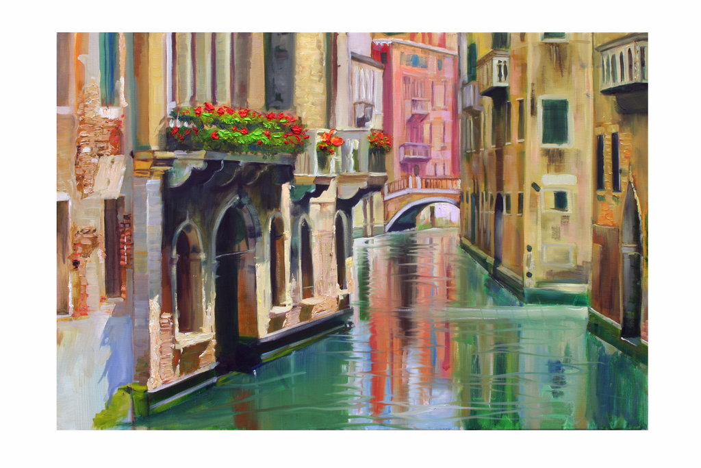 1024x683 Venice Oil Painting By Bomuffin - Venice Oil Painting