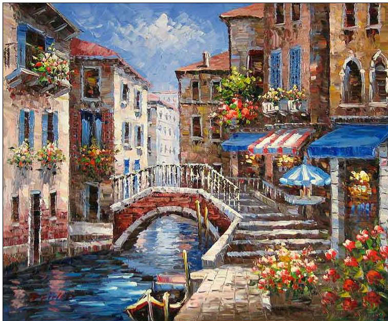 756x626 Venice Oil Painting,venice Oil Paintings - Venice Oil Painting