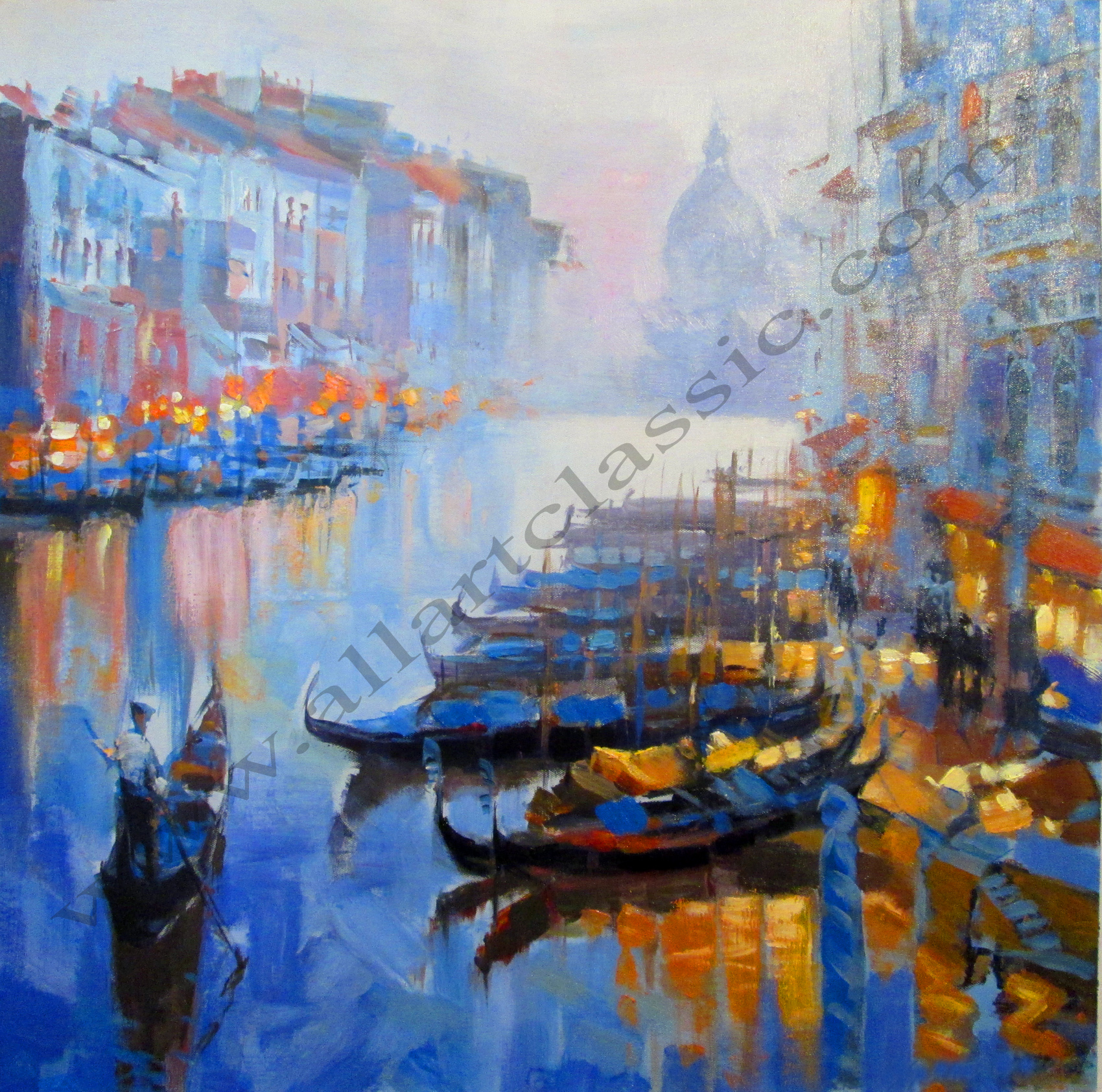 1700x1685 Art Reproductions And Original Oil Paintings Landscapes - Venice Painting