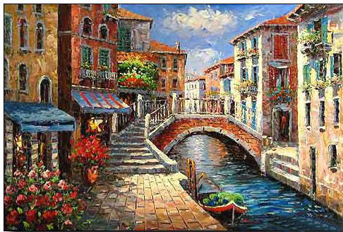 486x328 Venice Oil Painting,venice Oil Paintings - Venice Painting