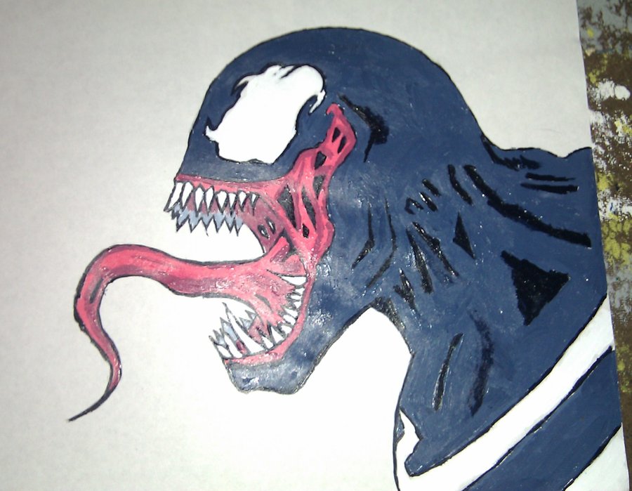 900x699 Venom Painting By Jumpmant - Venom Painting