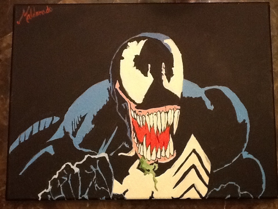 960x720 Venom Acrylic Painting By Maldonado Pop Art , In Julio Maldonado'S - Venom Painting