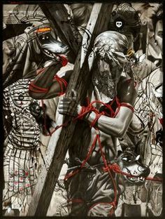 236x312 Raw, Emotional Art By Ronald Ventura Painting Art - Ventura Painting