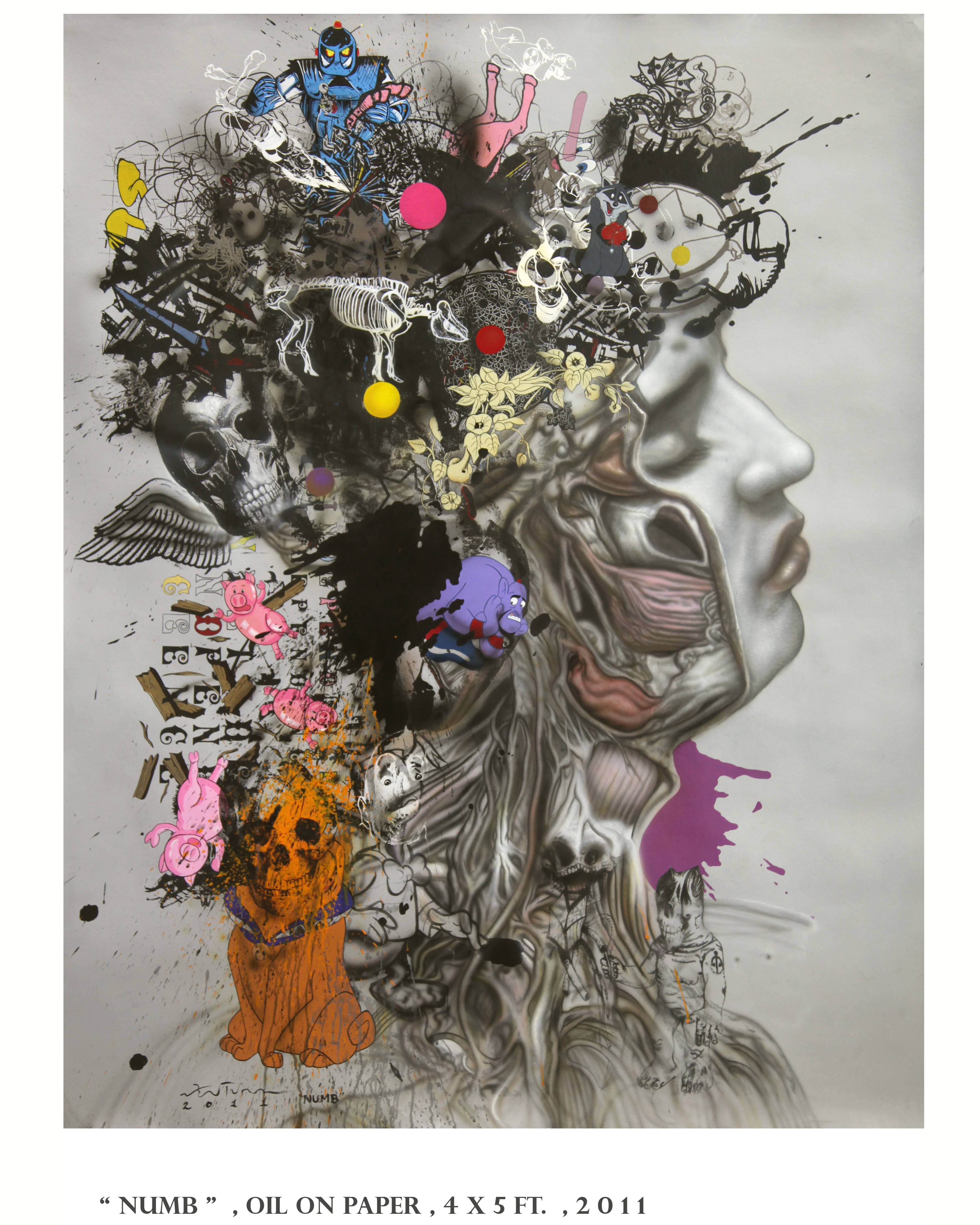 4262x5328 Ronald Ventura's Humanime In Taiwan Manila Art Blogger - Ventura Painting