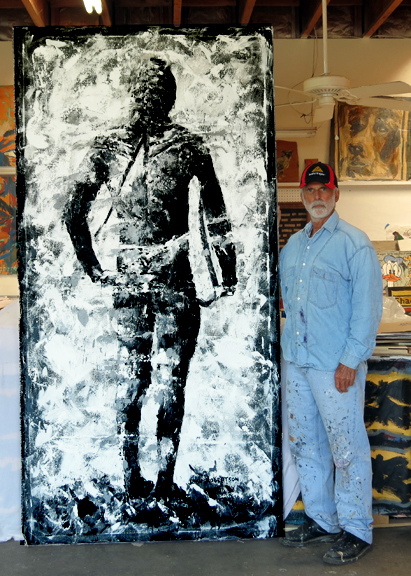 411x576 Surfer Painting Art Artists John Robertson - Ventura Painting