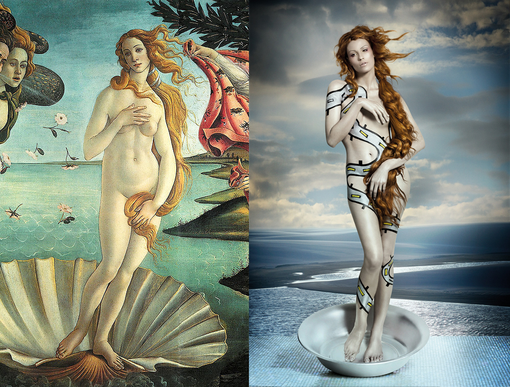 1004x761 Venus De Milo Painting Botticelli Myths Icons Over 100 000 - Venus De Milo Painting