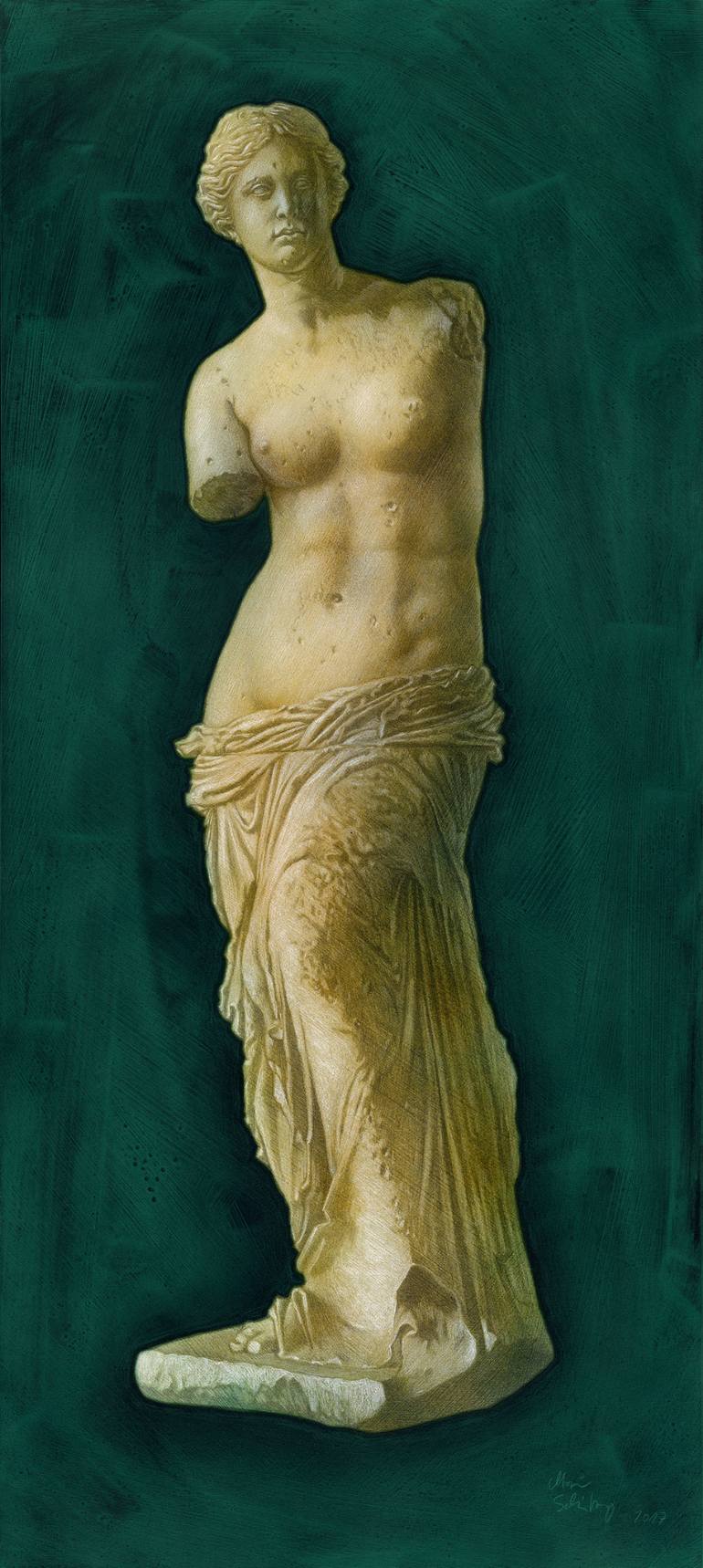 770x1718 Saatchi Art Venus De Milo Painting By Martin Schlierkamp - Venus De Milo Painting