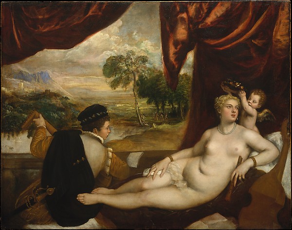 600x474 Titian Venus And The Lute Player The Met - Venus In Furs Painting