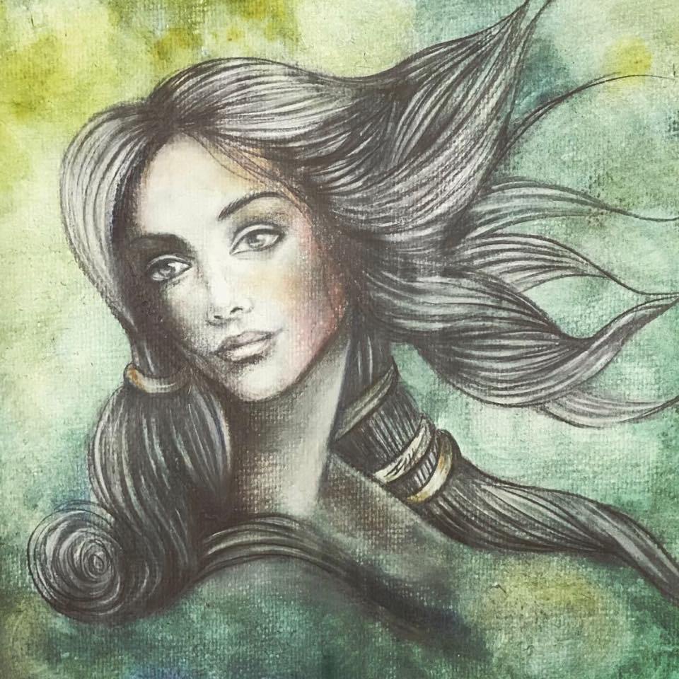 960x960 Venus And The Art Of Pyrography - Venus Rising Painting