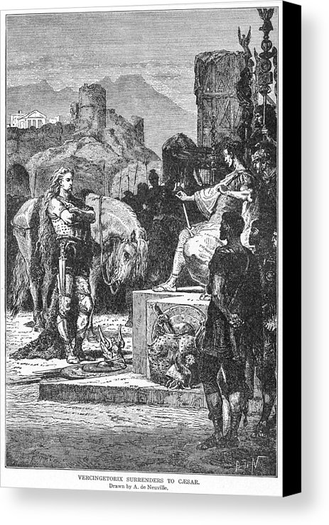 Surrenders Paintings Search Result At PaintingValley Com   Vercingetorix Surrenders To Caesar Painting 6 