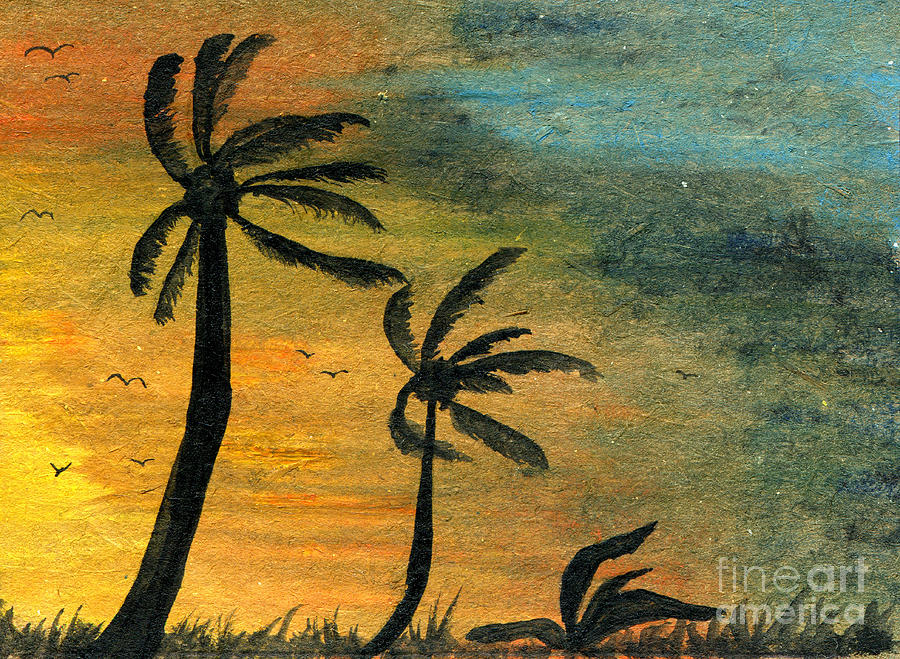 900x659 Typhoon's Verge Painting By R Kyllo - Verge Painting